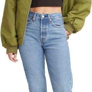 NWT Levi's Premium Wedgie Straight Jeans, Oxnard Haze-Medium Indigo, 29 x 28